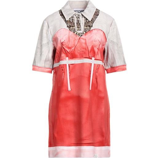 MOSCHINO - vestito corto - rosso pomodoro
