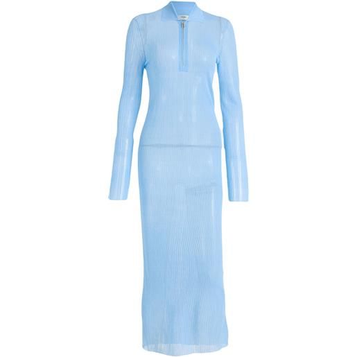 FENDI - tubino - blu chiaro