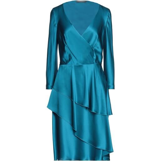 ALBERTA FERRETTI - vestito in seta - azzurro