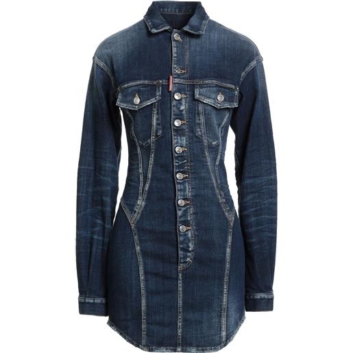 DSQUARED2 - vestito chemisier - blu