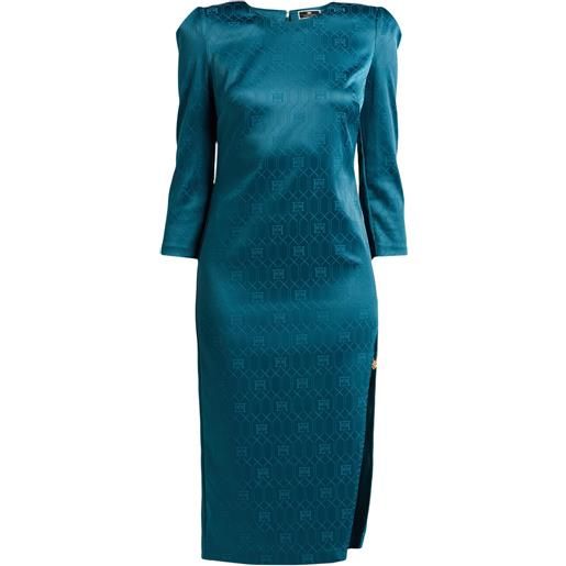 ELISABETTA FRANCHI - tubino - verde petrolio