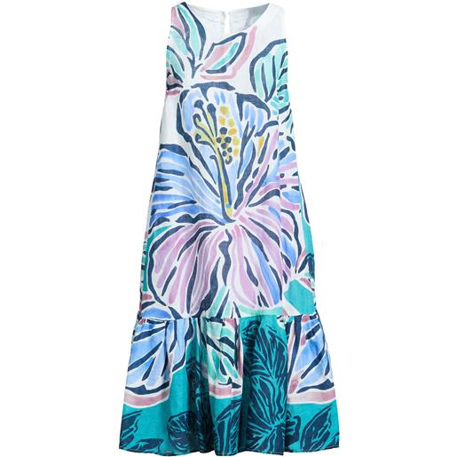 120% LINO - vestito estivo - blu