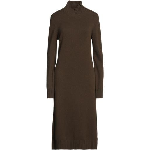 MAJE - vestito in maglia - verde militare
