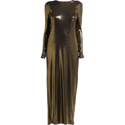 TWINSET - vestito lungo - oro