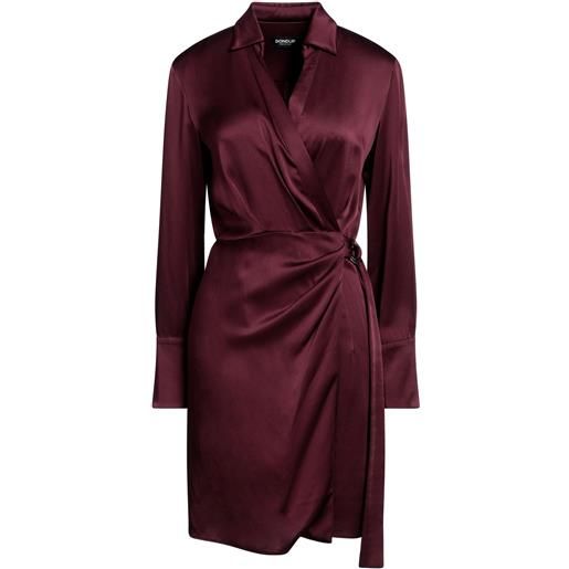 DONDUP - vestito a portafoglio - bordeaux