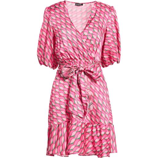 LIU -JO - vestito a portafoglio - rosa