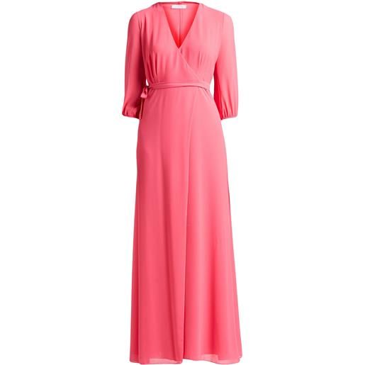 PATRIZIA PEPE - vestito a portafoglio - corallo