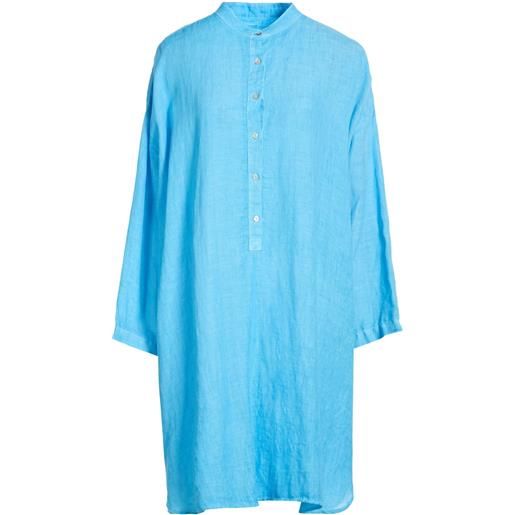 120% LINO - vestito chemisier - blu chiaro