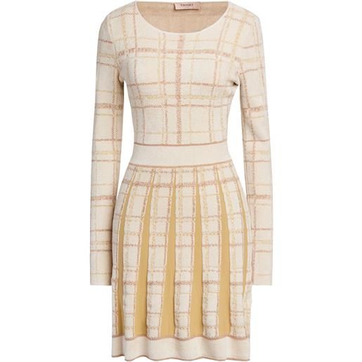 TWINSET - vestito corto - beige