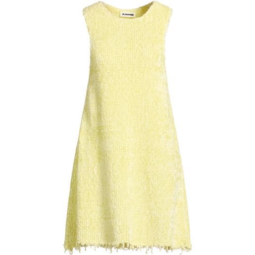 JIL SANDER - vestito corto - giallo pastello