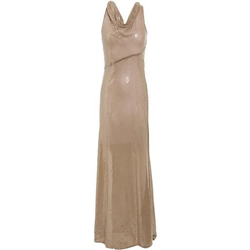 SEMICOUTURE - vestito da cerimonia - nocciola