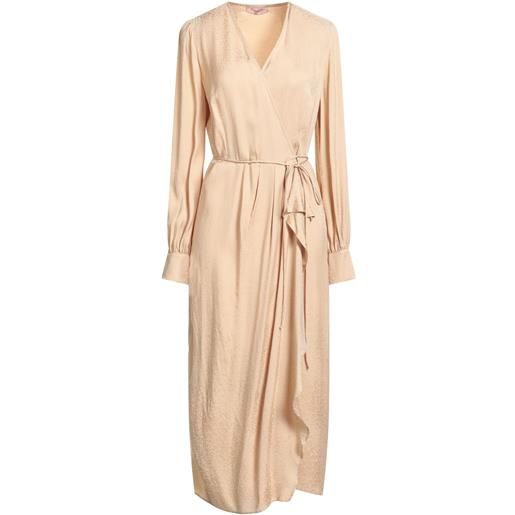 TWINSET - vestito a portafoglio - sabbia