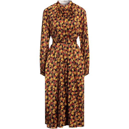 LE SARTE PETTEGOLE - vestito chemisier - marrone