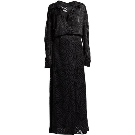 PINKO - vestito a portafoglio - antracite