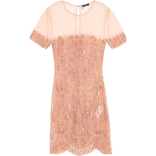 ELISABETTA FRANCHI - vestito corto - cipria