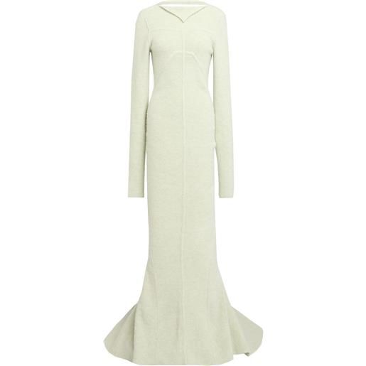 RICK OWENS - vestito in maglia - verde chiaro