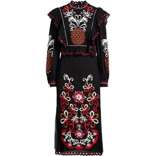 FARM RIO - vestito midi - nero