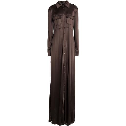 TOM FORD - vestito chemisier - testa di moro