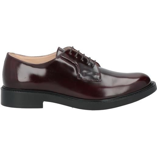 TOD'S - stringate - bordeaux