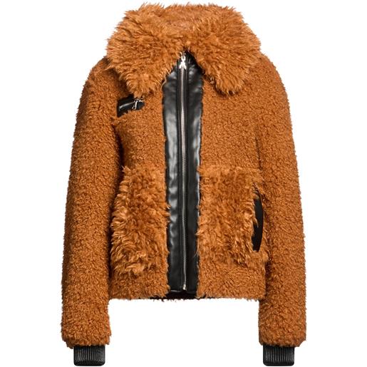 PATRIZIA PEPE - shearling e teddy - cuoio