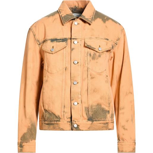 DRIES VAN NOTEN - giubbotto jeans - arancione