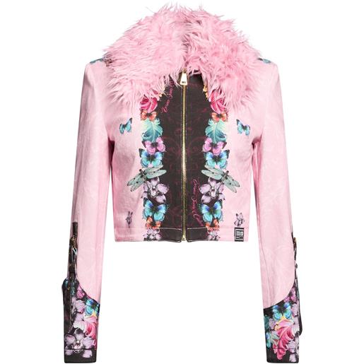 VERSACE JEANS COUTURE - giubbotto jeans - rosa