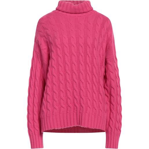 N.O.W. ANDREA ROSATI CASHMERE - dolcevita - fucsia