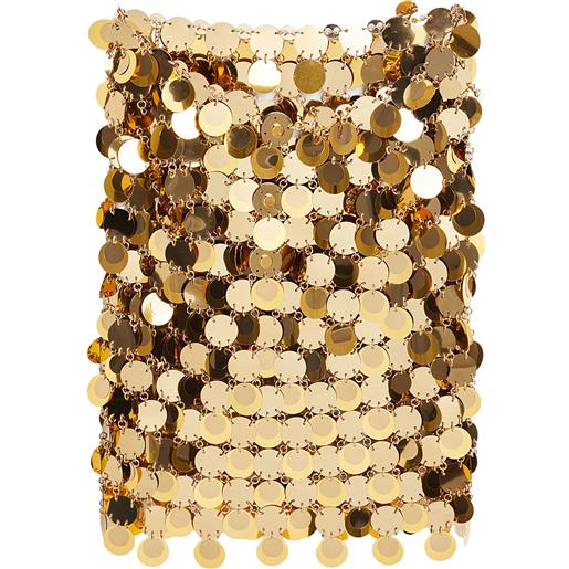 RABANNE - minigonna - oro