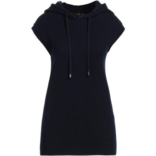 MOORER - maglia gilet - blu navy