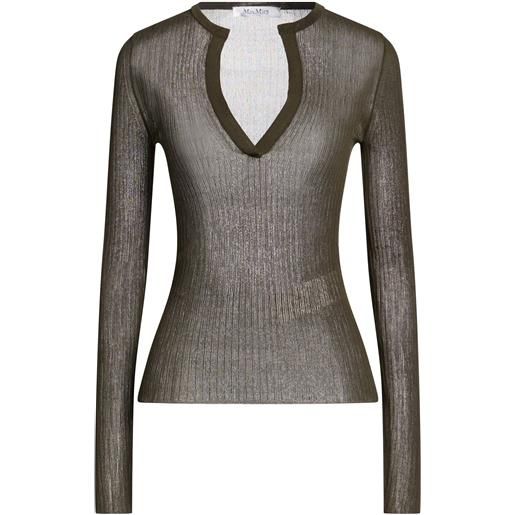 MAX MARA - pullover - verde scuro
