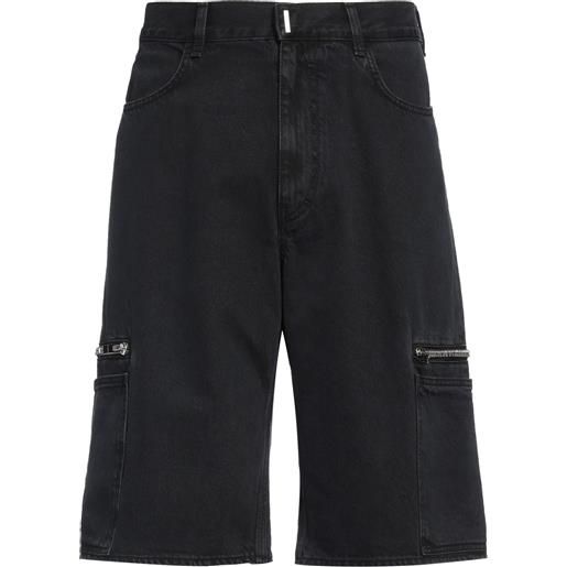 GIVENCHY - shorts jeans - nero