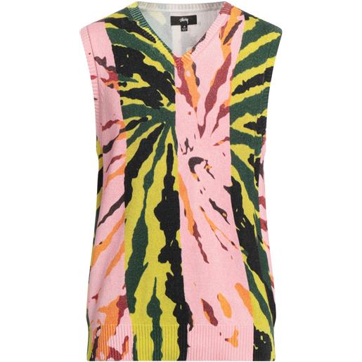 STUSSY - maglia gilet - rosa