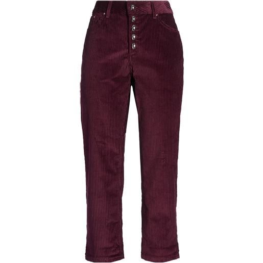 DONDUP - pantalone - bordeaux