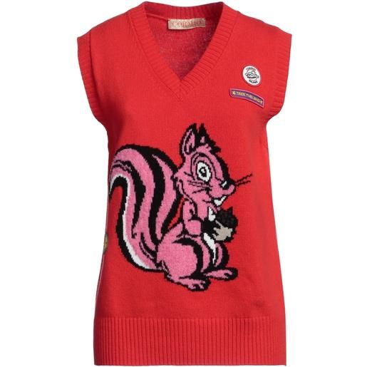 CORMIO - maglia gilet - rosso