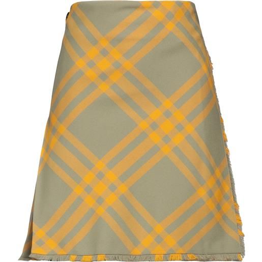 BURBERRY - minigonna - verde salvia