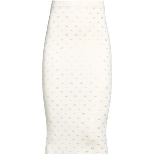 ELISABETTA FRANCHI - gonna midi - avorio