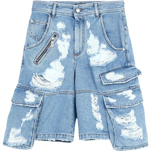 GCDS - shorts jeans - blu