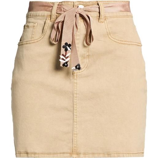 TWINSET - gonna jeans - sabbia