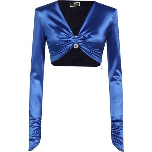 ELISABETTA FRANCHI - top - blu