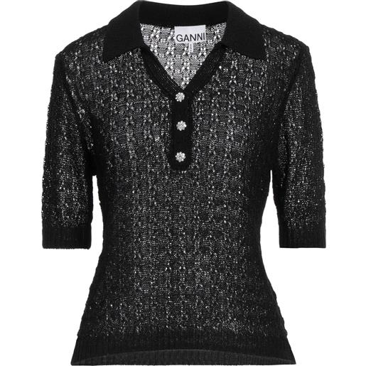 GANNI - polo - nero