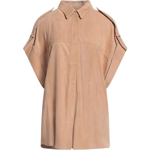 DONDUP - camicie e bluse tinta unita - sabbia