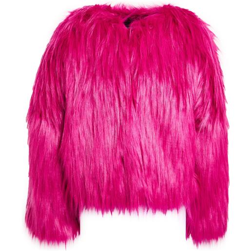 PINKO - shearling e teddy - fucsia