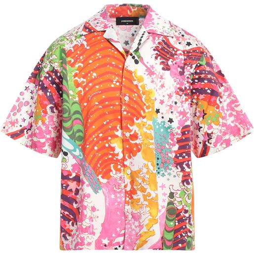 DSQUARED2 - camicia fantasia - fucsia