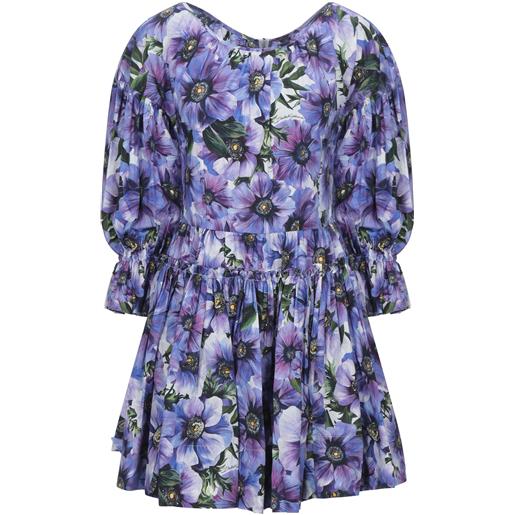 DOLCE&GABBANA - vestito corto - viola