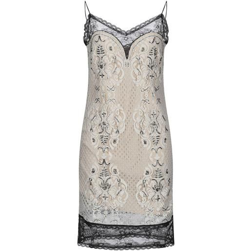 TWINSET - slip dress - cipria