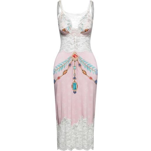 RABANNE - slip dress - rosa
