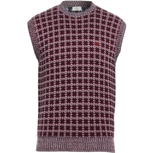 ETRO - maglia gilet - rosso