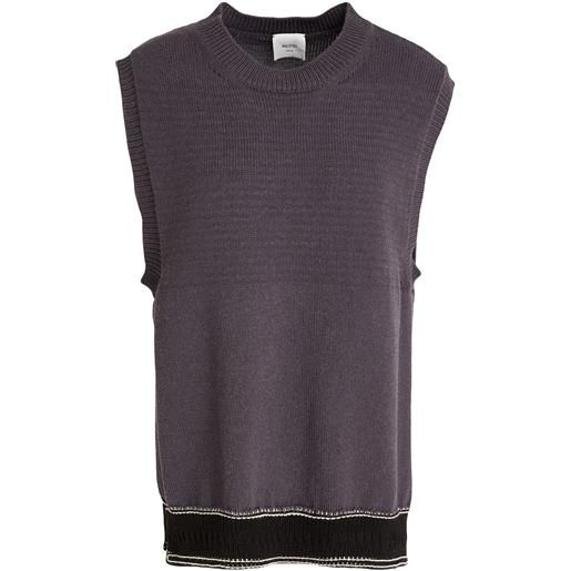 ALYSI - maglia gilet - verde scuro