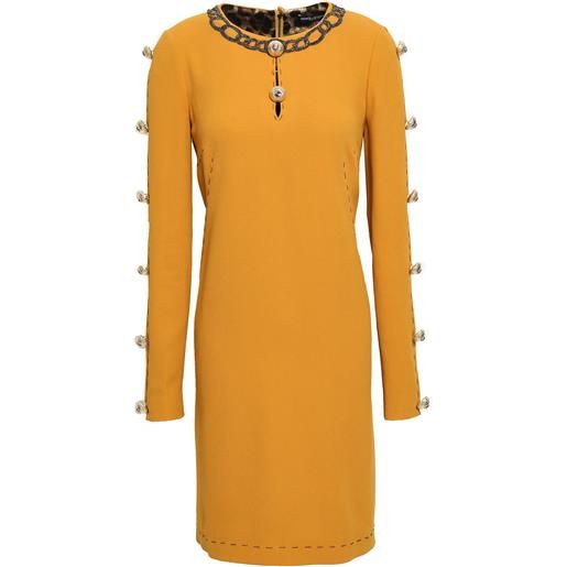 DOLCE&GABBANA - vestito corto - giallo ocra