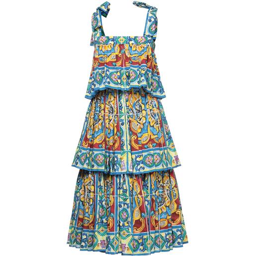 DOLCE&GABBANA - vestito midi - blu